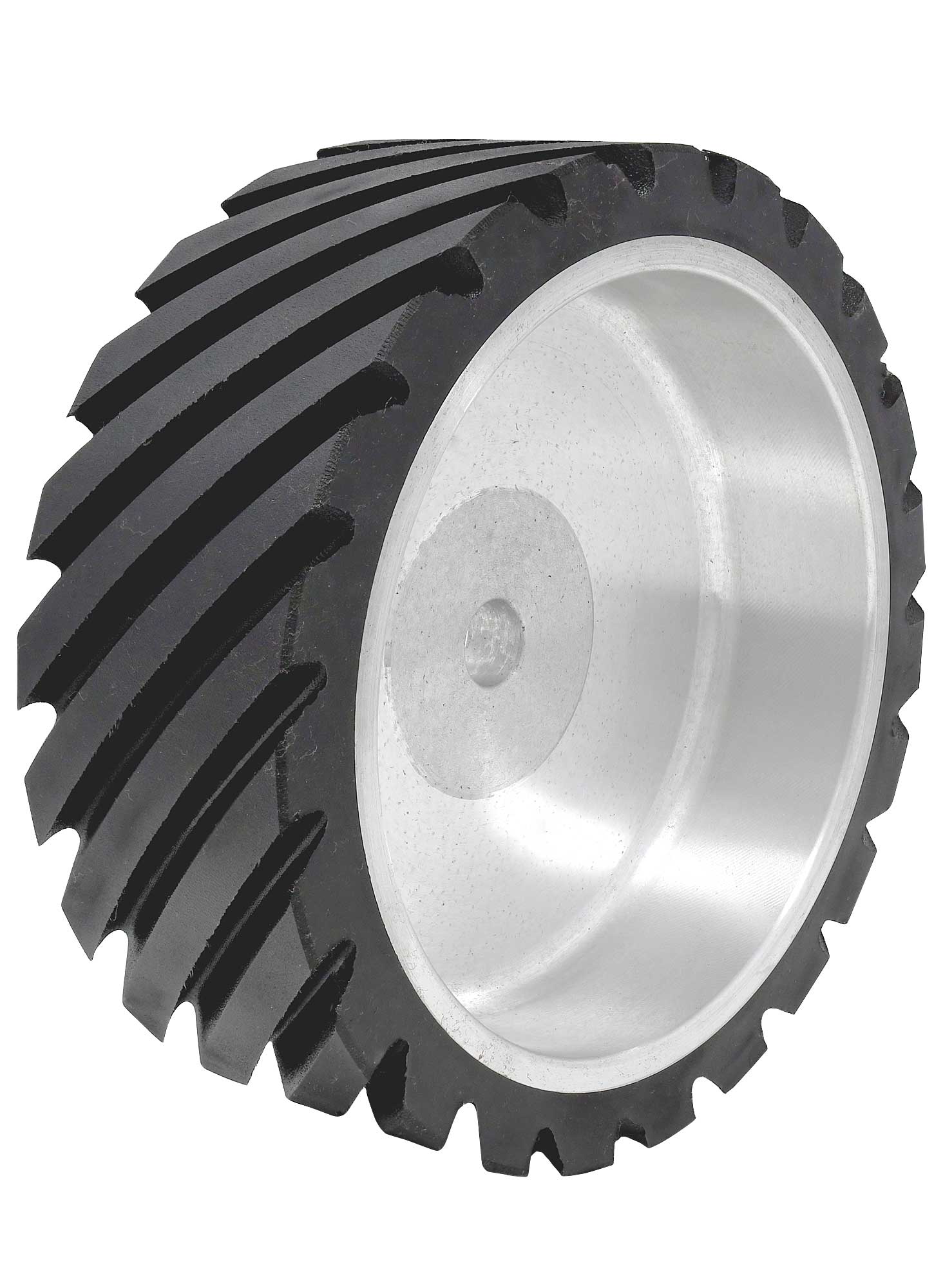 802-S-55 Serrated Contact Wheel, 7 x 2.5, 55 Duro